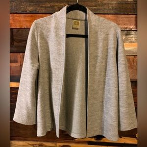 Anne Klein (Medium) Wool blend Open front sweater (buttonless cardigan)
